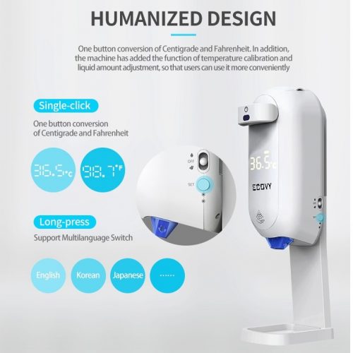 Máy rửa tay tự động L5 Plus có đo nhiệt độ