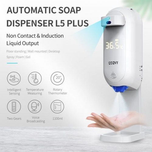 Máy rửa tay tự động L5 Plus có đo nhiệt độ